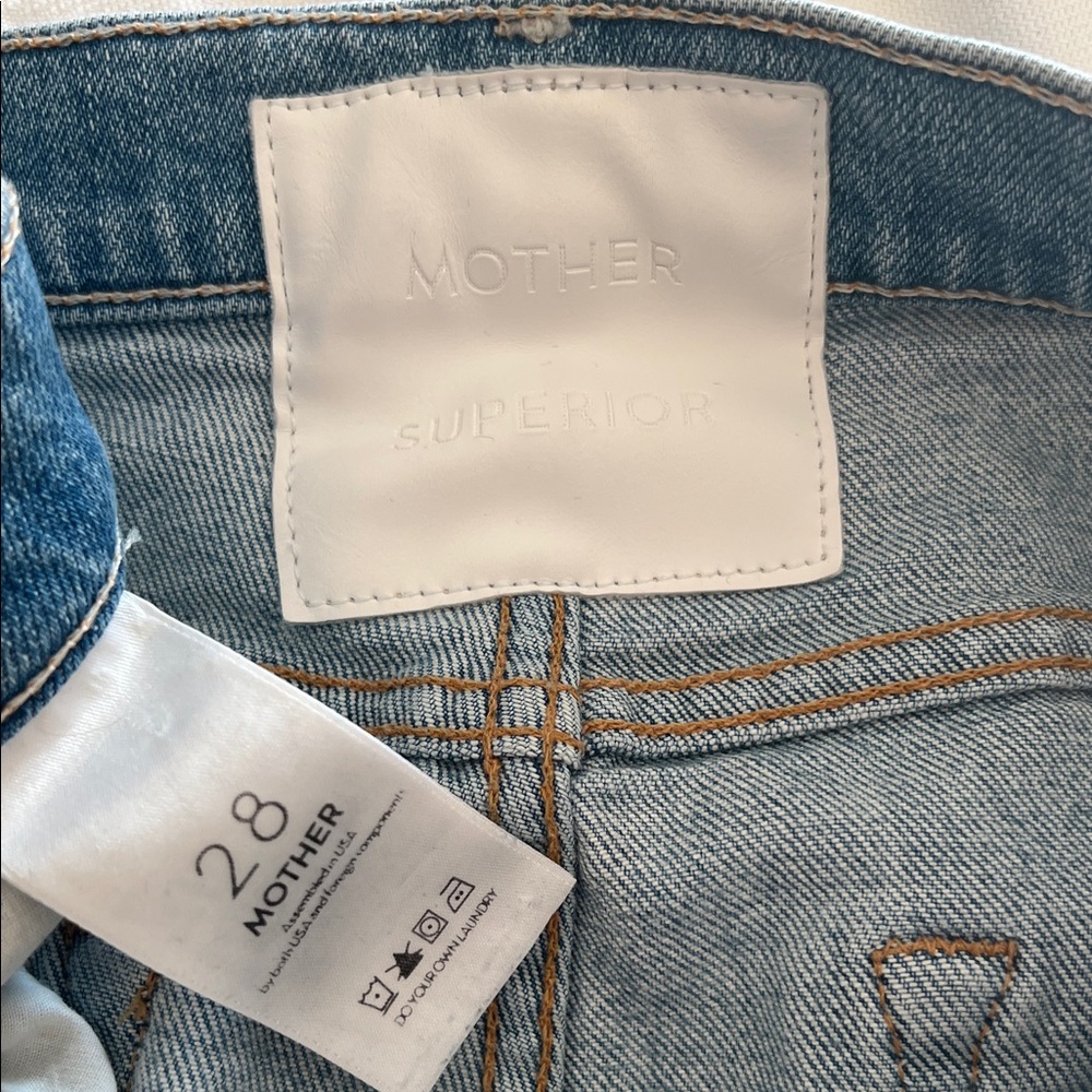 MOTHER Light Blue Ripped Slim Jeans - Picture 6 of 6